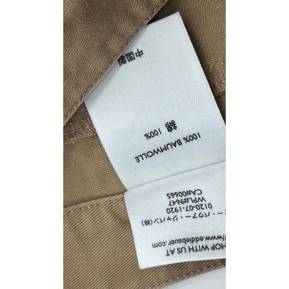 Vintage Eddie Bauer Womens 12 Khaki Cotton Maxi Skirt 90s Utility Y2K Minimalist - Picture 7 of 10